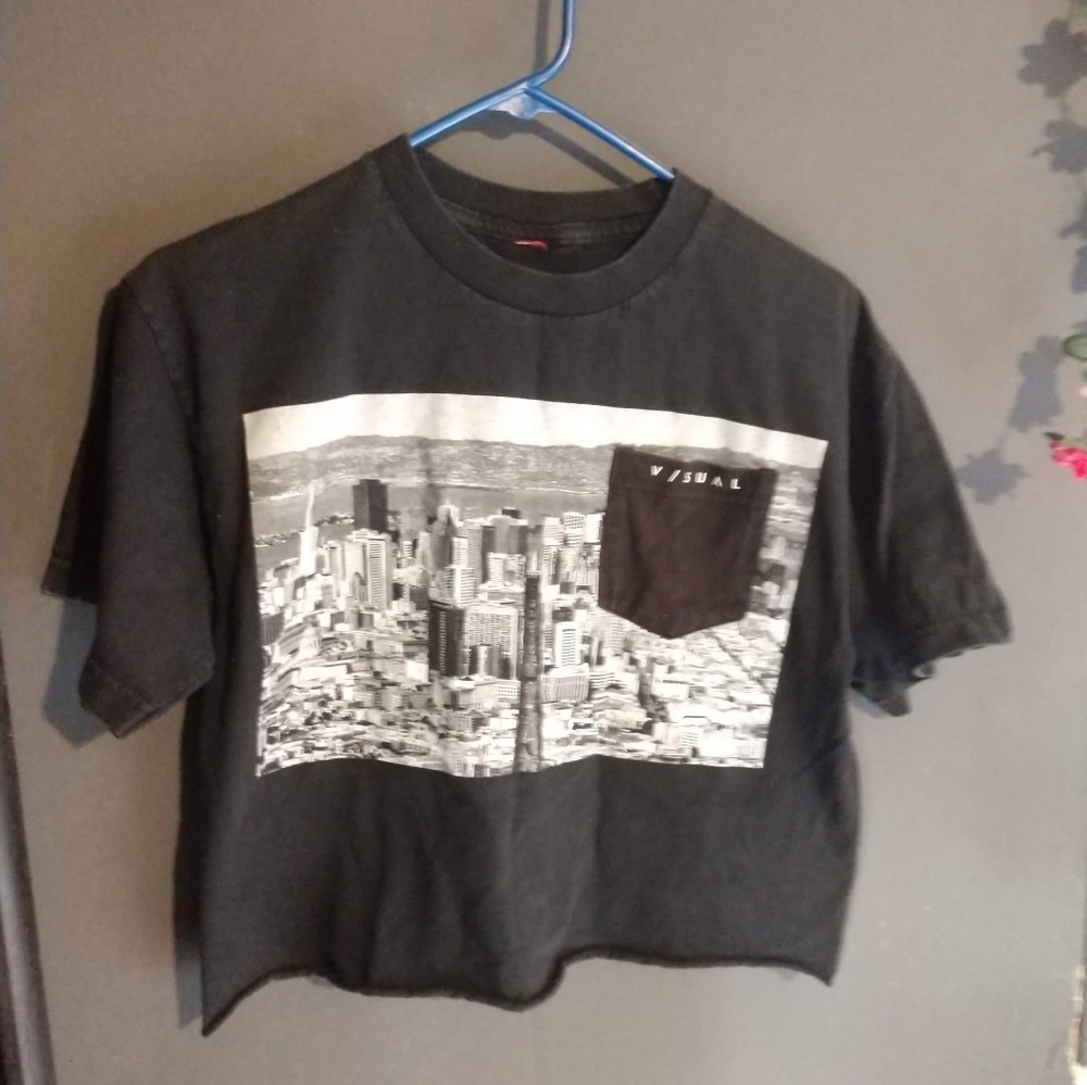 V/SUAL Black Crop Top